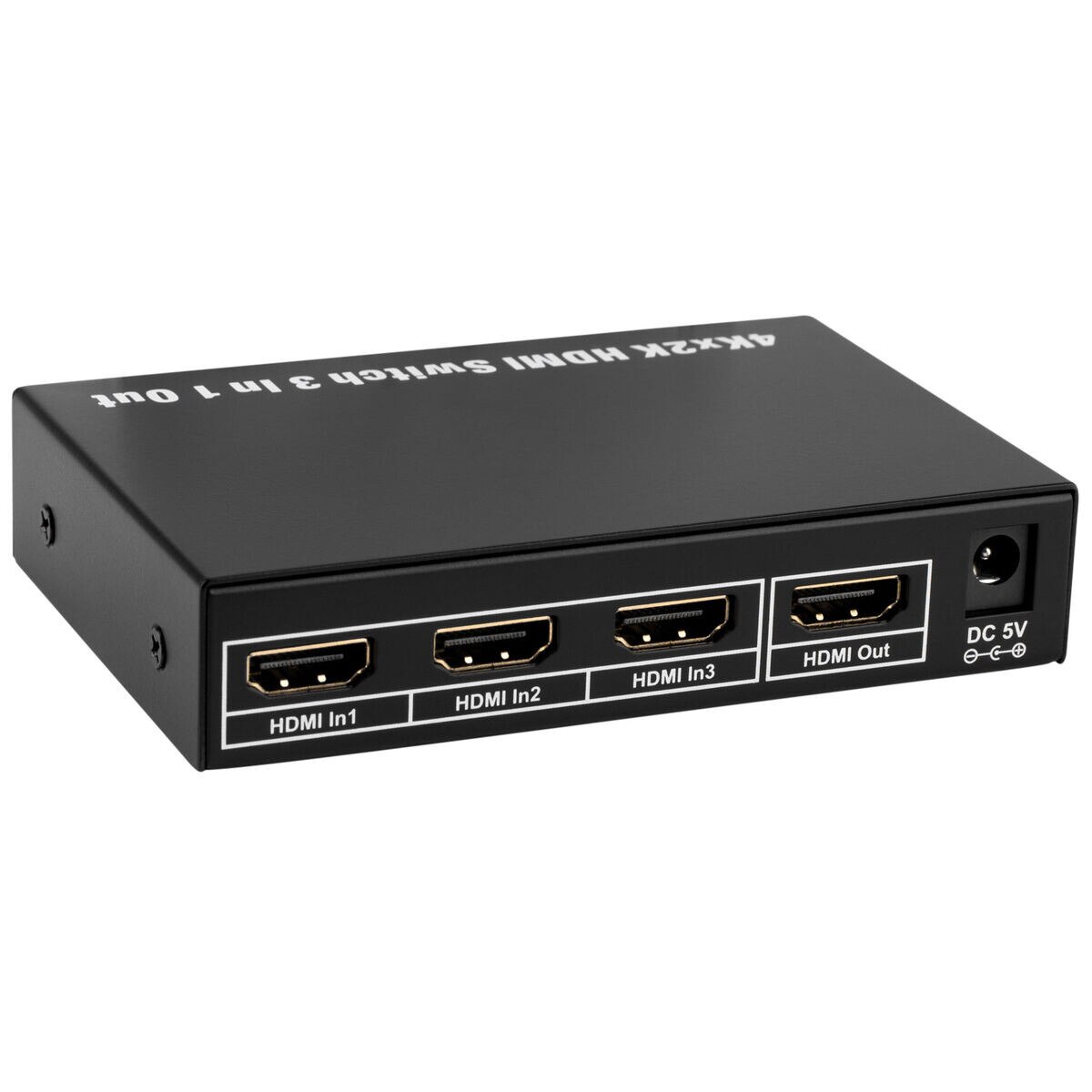HDMI Switch 3Input 1Output IR Compatible Supports 3D and 4K